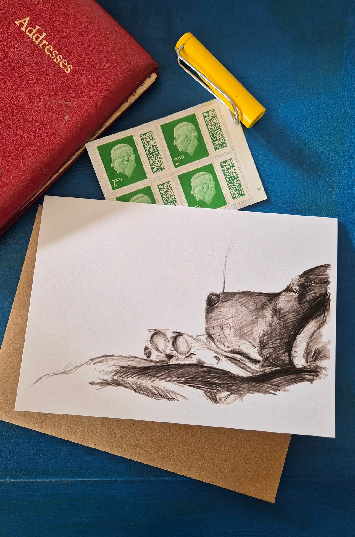 On the Sofa Greetings Card