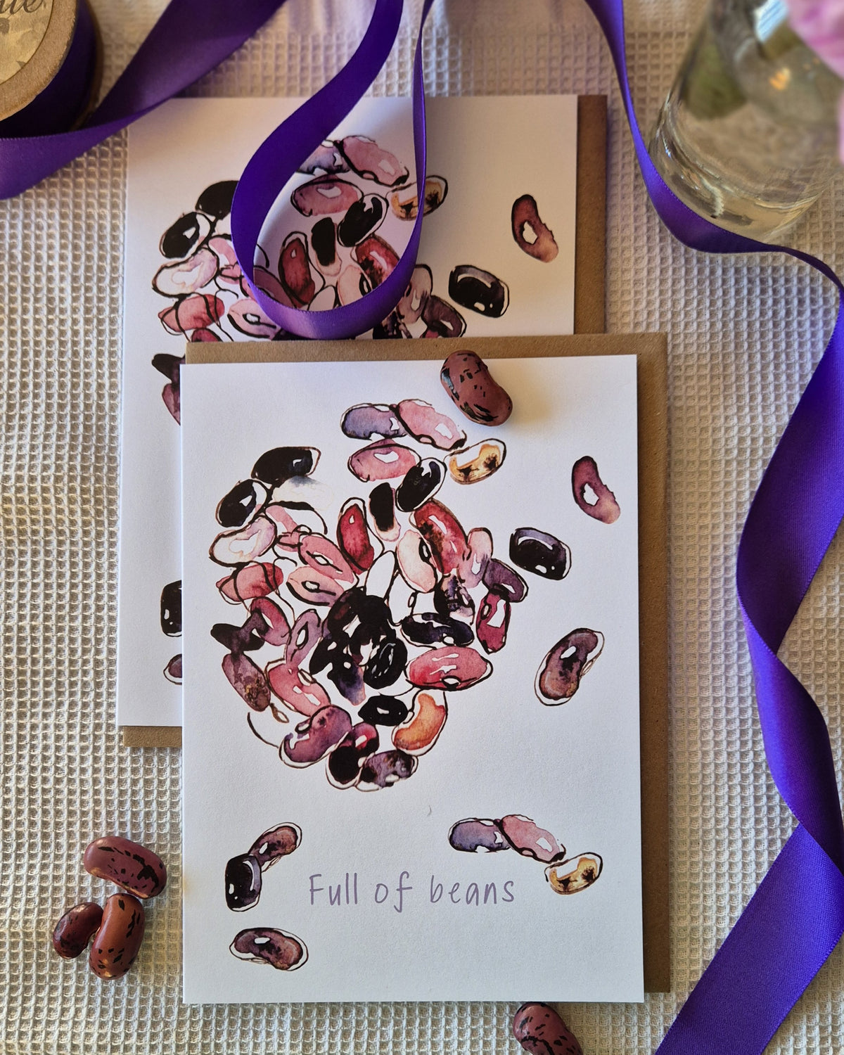 Beans Greetings Card