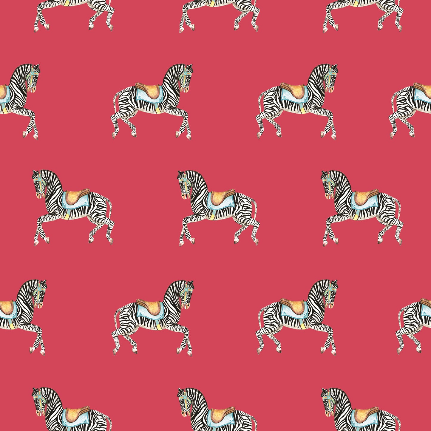 Zebra Parade Wallpaper SAMPLES