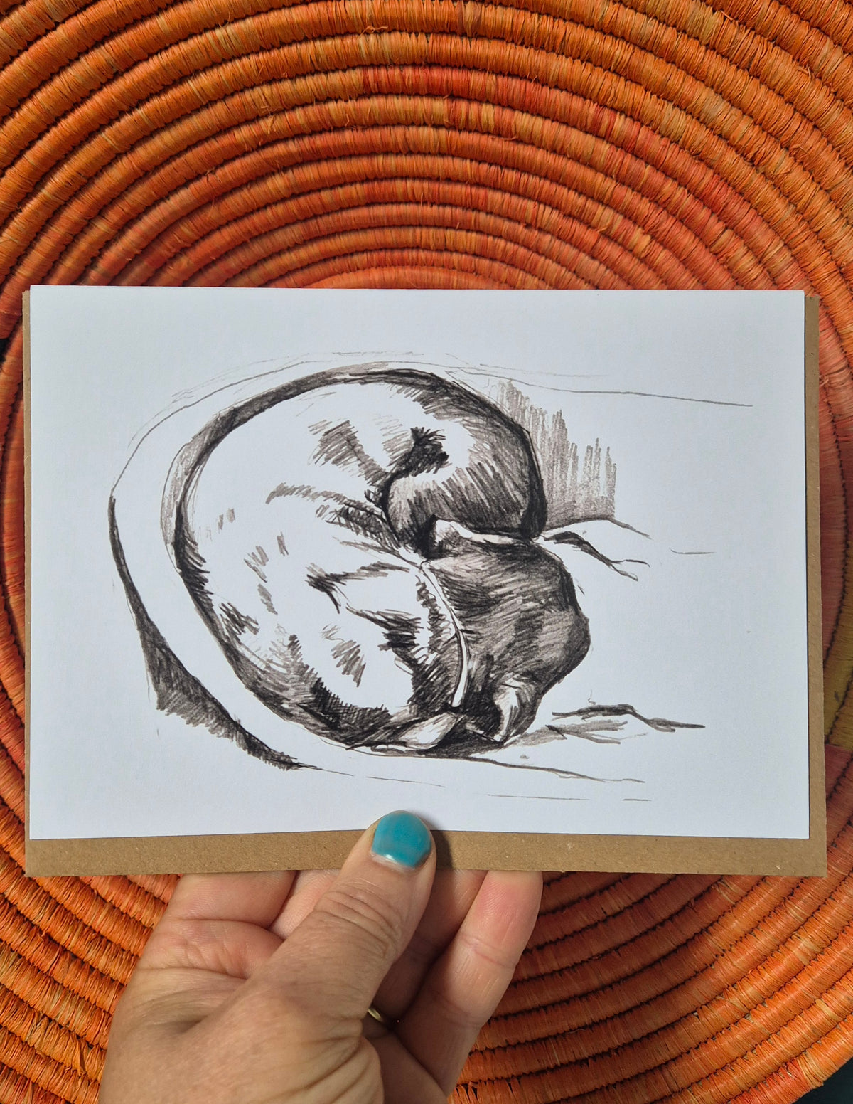 Schnapps Greetings Card