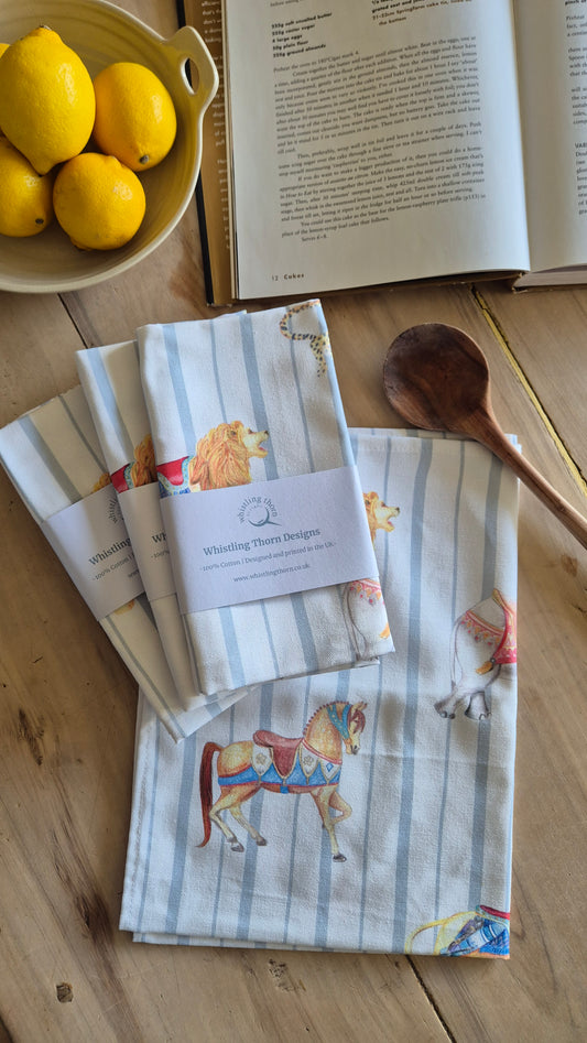 Carousel Tea Towel