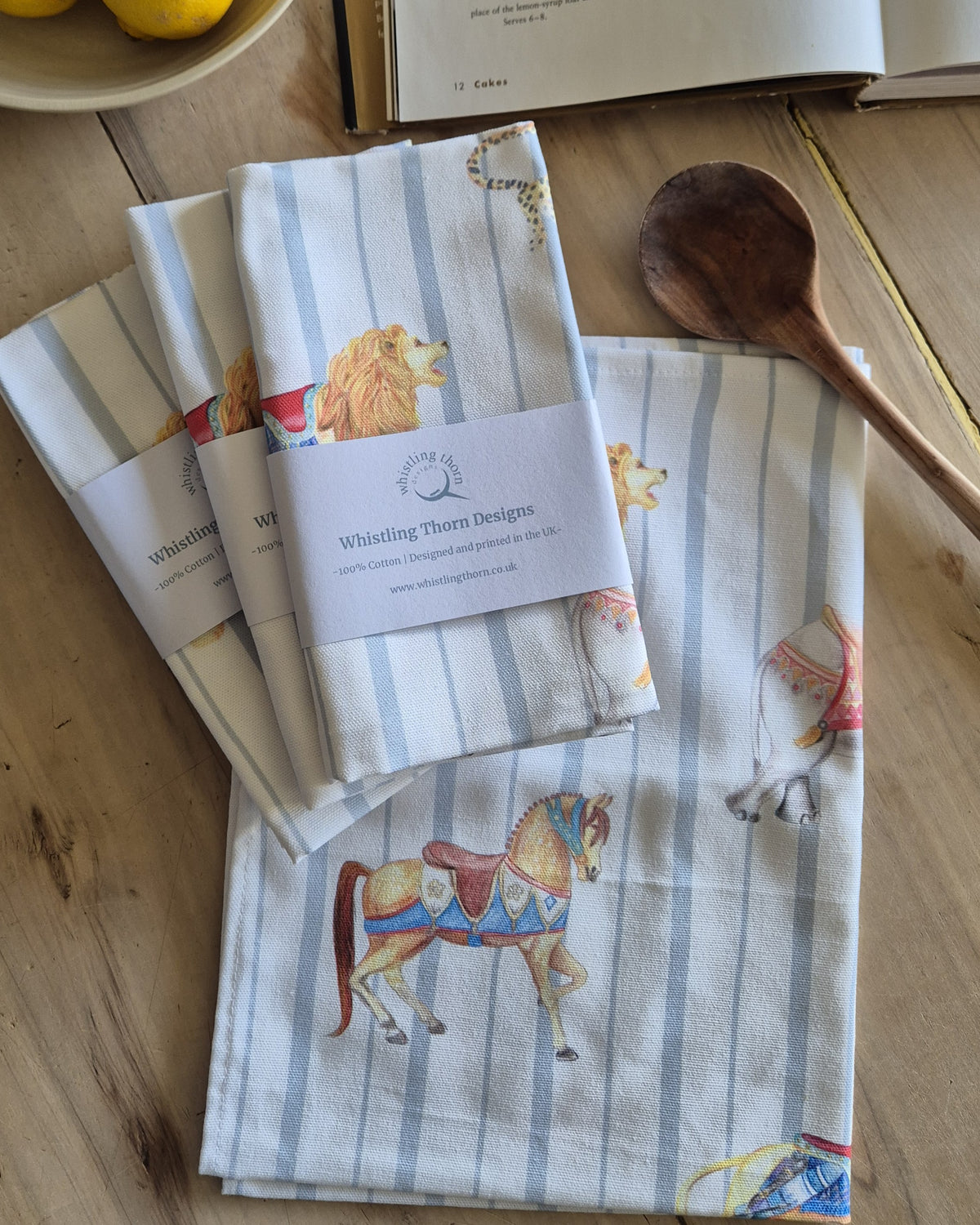 Carousel Tea Towel