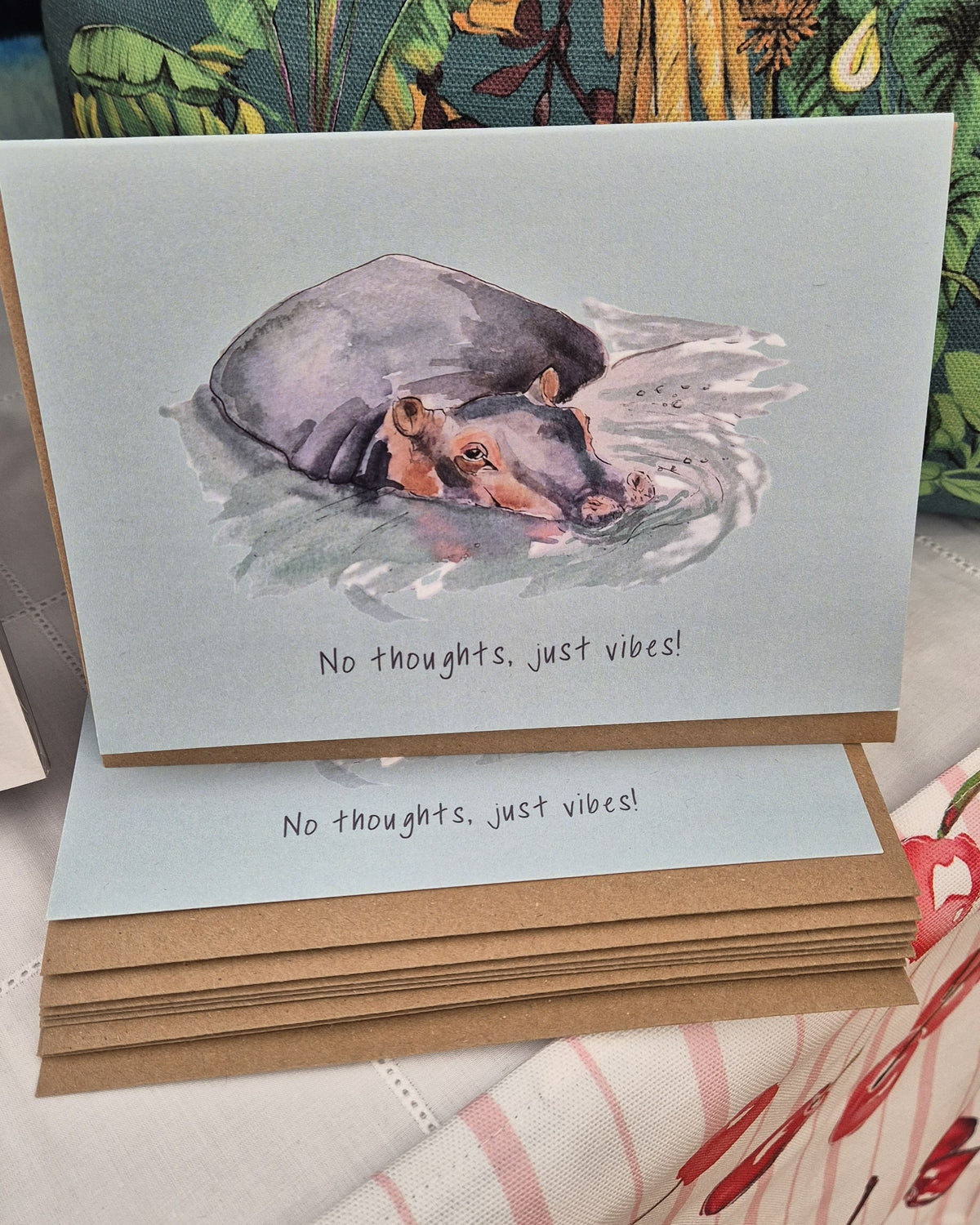 No thoughts Greetings Card